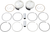 WISECO - K0210PS - Tracker Series Piston Kit - 3.875” - 96 Cubic Inch Bored to 103 Cubic Inch - Standard - Twin Cam