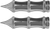 ACCUTRONIX - PT120-SLC - Toe Peg - Tribal - Chrome