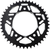 VORTEX - 654AZK-44 - Aluminum Sprocket - Black - Rear - 44 Tooth