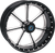 RSD - 1204-7106R-DIEAJ-BM - Wheel - Diesel - Front - Dual Disc/with ABS - Black/Contrast Cut - 21x3.5 - '08+ FLD