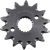 RENTHAL - 461--420-14GP - Front Sprocket - Grooved - 14 Tooth - Honda
