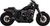 VANCE & HINES - 47323 - 2-into-1 Upsweep Exhaust System - Black - Stainless Steel