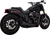 VANCE & HINES - 47323 - 2-into-1 Upsweep Exhaust System - Black - Stainless Steel