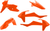 ACERBIS - 2421075226 - Standard Body Kit - '16 OEM Orange - KTM- SX/XC '16-'18