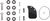 S&S CYCLE - 170-0436C - Mini Teardrop Stealth Air Cleaner Kit - Gloss Black
