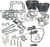 S&S CYCLE - 900-0354 - 106” Hot Set Up Kit - 3.967” Bore - Wrinkle Black - Twin Cam