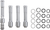 S&S CYCLE - 106-1340 - Pushrod Cover Kit - Chrome - Twin Cam | M8