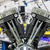 S&S CYCLE - 310-1159 - V124 Long Block Engine - Chrome/Wrinkle Black - Big Twin | Custom Chasis w/Alternator-Style Primary