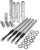 S&S CYCLE - 106-6051 - Quickee Pushrod Kit with Chrome Covers - Twin Cam