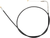 S&S CYCLE - 19-0440 - Black Vinyl Throttle Cable - 42” - Black