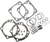 S&S CYCLE - 90-9503 - Top End Gasket Kit - 4” Super Stock - EVO Big Twin
