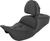 SADDLEMEN - 808-07B-181BR - Pillow-Top Roadsofa Seat - with Backrest - Black - FLH/FLT '08-'24