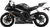 STOMPGRIP - 55-10-0005H - Tank Grips - Volcano - Clear/Black - Yamaha - YZF '06-'09