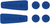 SEIZMIK - 56-18077 - Color Insert - Pursuit Mirror - Custom - Blue - Kit