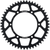 SUPERSPROX - RAL-245-51-BLK - Rear Sprocket - Black - Yamaha - 51 Tooth