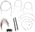 BURLY BRAND - B30-1076 - Complete Stainless Braided Handlebar Cable/Brake Line Kit - 14" Ape Hangers - '97-'01 Touring