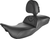 SADDLEMEN - 808-07B-188BR - Roadsofa Extended Reach Seat - Black/Black Stitching - w/ Backrest - FL '08-'24