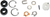 SHINDY - 17-053 - Steering Damper Rebuild Kit - Light