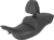 SADDLEMEN - 897-07-187BR - RoadSofa Seat - with Backrest - Black w/ Black Stitching - FLH/FLT '97-'07