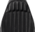 SADDLEMEN - 808-07B-0023 - Knuckle Solo Seat - Ribbed - Black - FL '08-'24