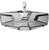 SEIZMIK - 56-18021 - Mirror - Halo R - Rear View w/LED Cabin Light - Rectangle - Silver w/Silver Bezel - Polaris Pro-Fit