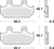 SBS - 182MS - Scooter Brake Pads - Burgman