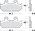 SBS - 182MS - Scooter Brake Pads - Burgman