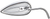 ARLEN NESS - 13-036 - Mirror - Side View - Teardrop - Chrome - Right