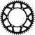 SUPERSPROX - RAL-460-51-BLK - Rear Sprocket - Black - Kawasaki/Suzuki - 51 Tooth