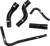 SAMCO SPORT - TRI-1-BK - Radiator Hose Kit - Black - Triumph