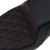 SADDLEMEN - 807-11-172RD - Step-Up Seat - Front Lattice Stitch/With Red Stitching - Black - XL