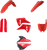 ACERBIS - 2986878211 - Full Body Kit - '25 OEM Red/Black - KTM - SX '24-'25