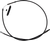 BARNETT - 101301006110 - High-Efficiency Black Vinyl Clutch Cable - +10" Size