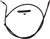 BARNETT - 13130100666 - High-Efficiency Stealth Clutch Cable - +6" - '21-'24 Touring/Trike