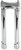 BILTWELL - 6404-105-12 - Murdock Handlebar Risers - Pullback - 12" - Chrome