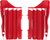 ACERBIS - 2856830227 - Radiator Louvers - Red - Honda