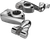 CIRO - 60004 - Pinless Clamp - Chrome - 4" Extension