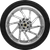 COASTAL MOTO - PKG-HUR185CH-ABST - Hurricane Rear Wheel - Chrome (18") | Dunlop Tire (180/55B18)