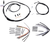 BURLY BRAND - B30-1033 - Complete Black Vinyl Handlebar Cable/Line Kit for Ape Hangers - 12" - '96-'05 FXD