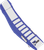 D'COR VISUALS - 30-50-146 - Seat Cover - Blue/White w/ Blue Ribs - YZ '22-'26