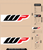 D'COR VISUALS - 40-80-144 - WP Decal Kit - Black