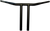DRAG SPECIALTIES - 0601-3509 - 1-1/4" Buffalo T-Bar - 12" - Flat Black