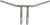 DRAG SPECIALTIES - 0601-4277 - 1-1/4" Buffalo T-Bar - 10" - TBW - Chrome