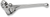DRAG SPECIALTIES - 0613-1354 - Clutch Lever Assembly with 5/16" Cable Opening - Chrome