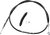 DRAG SPECIALTIES - 0652-1426 - High-Efficiency Black Vinyl Clutch Cable - 62-11/16"