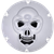 DRAG SPECIALTIES - 1107-0631 - Skull Derby Cover - Chrome - 6-Hole