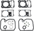 ATHENA - P400210600236 - Top End Gasket Kit - Honda