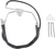 DRAG SPECIALTIES - 1741-2517 - Brake Line - Front - Black - +6" - FLH '96-'07
