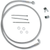 DRAG SPECIALTIES - 1741-2673 - Brake Line - Front - +8" - Stainless Steel