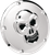 DRAG SPECIALTIES - 1902-0061 - Skull Derby Cover - Chrome - 5 Hole